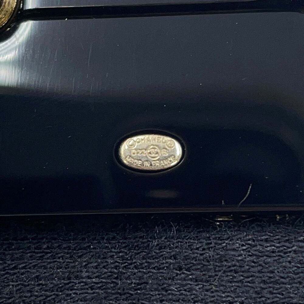 CHANEL Black Pearl Logo Brooch - Picture 10 of 11